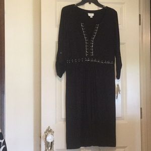 NEW PRETTY DRESS. GREAT FOR HOLIDAYS. BLk  SIZE 12